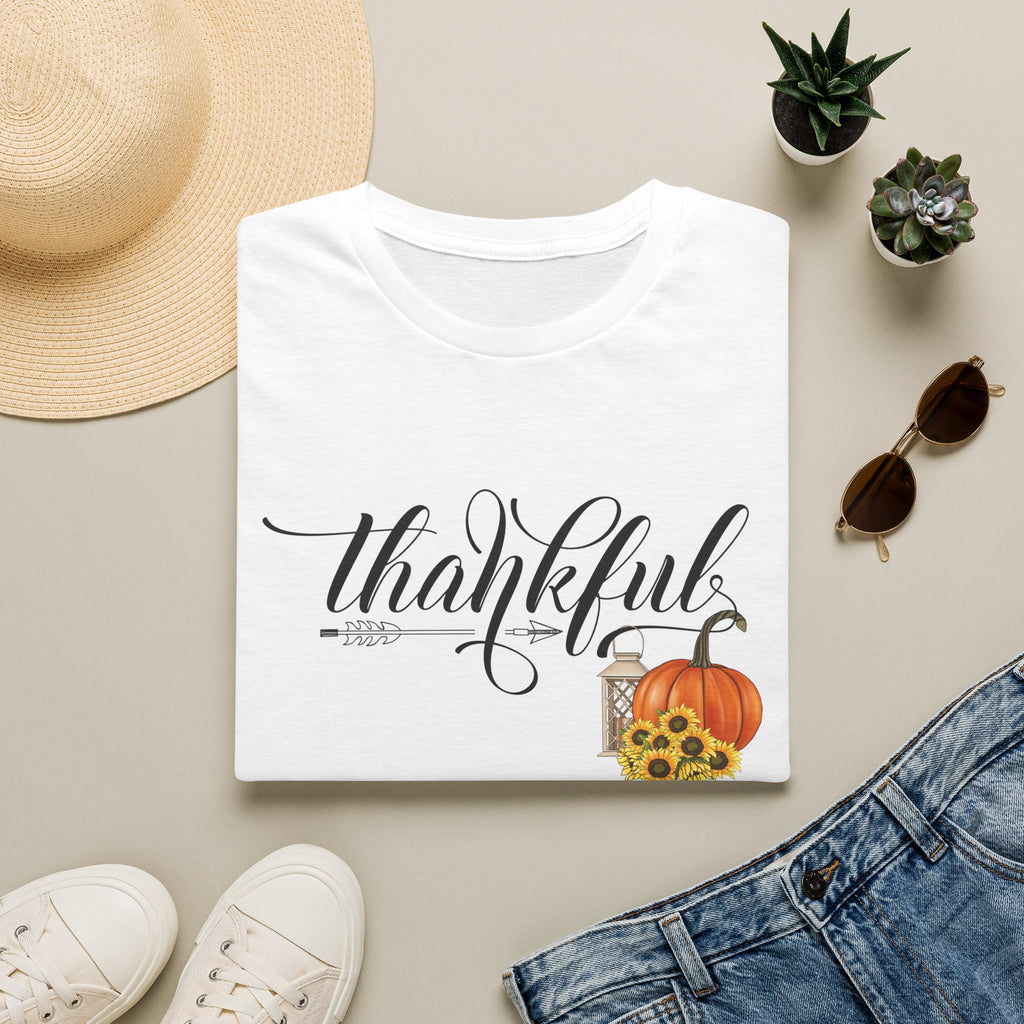 Thankful Pumpkin T-Shirt — Autumn Thanksgiving Tee