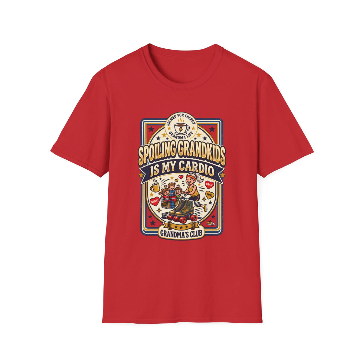 Spoiling Grandkids Is My Cardio T-Shirt — Grandma's Club Funny Gift