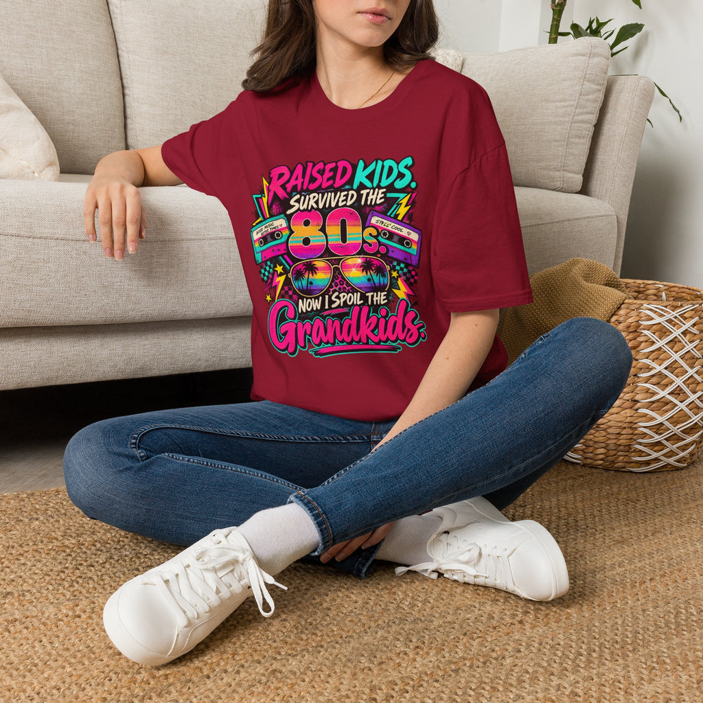 Raised Kids Survived the 80s - Grandkids T-Shirt