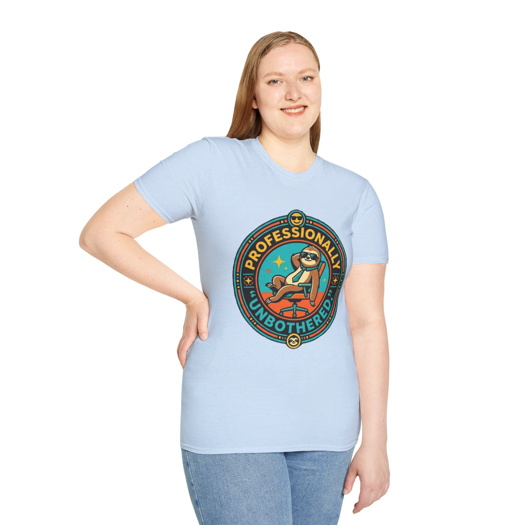 Professionally Unbothered Sloth T-Shirt