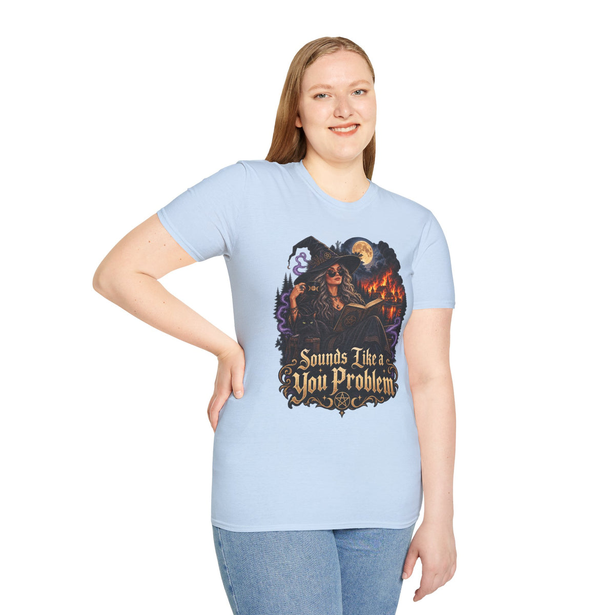 Witchy Graphic T-Shirt — 'Sounds Like a You Problem' Halloween Tee
