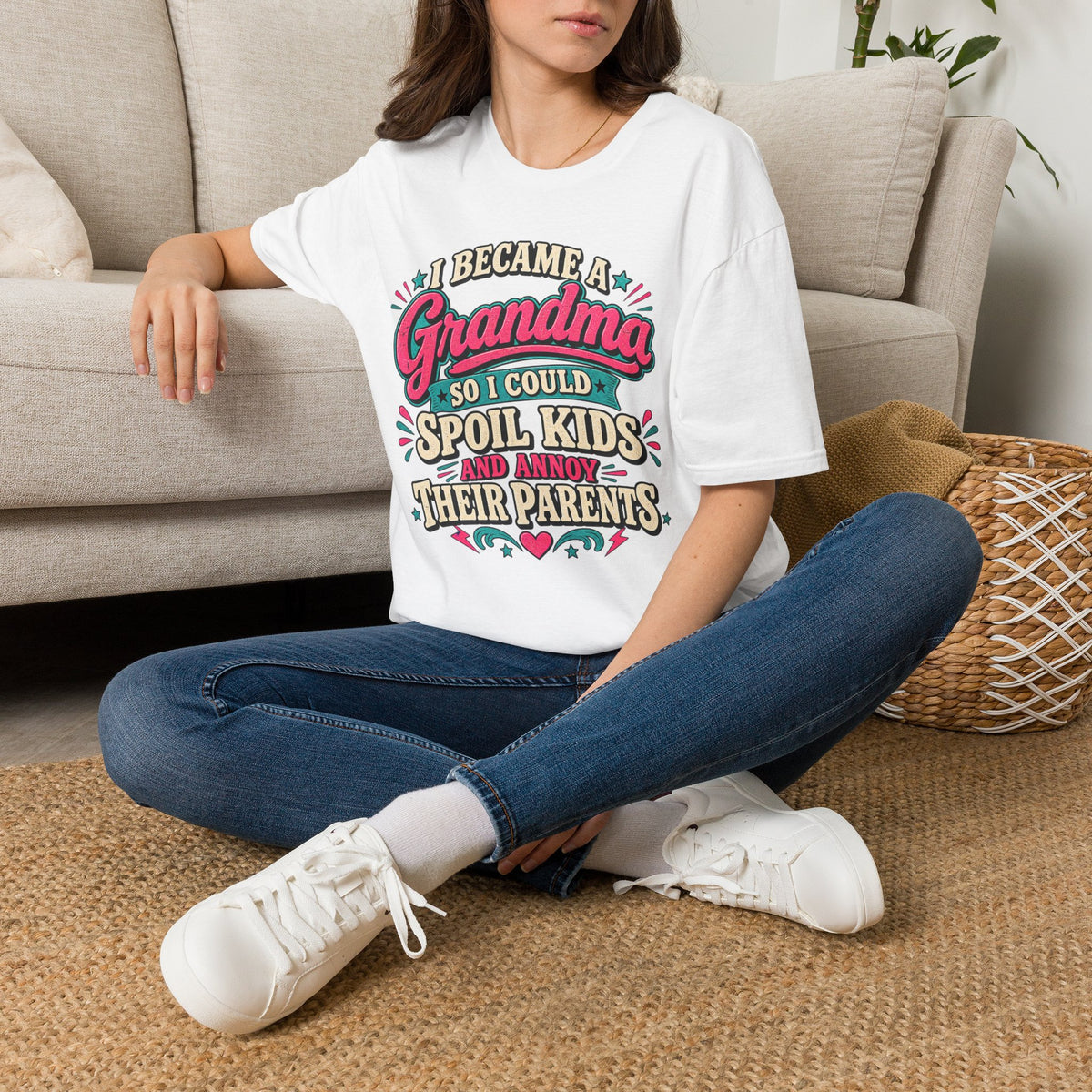 Grandma T-Shirt — "I Became a Grandma So I Could Spoil Kids" Funny Mother's Day Gift