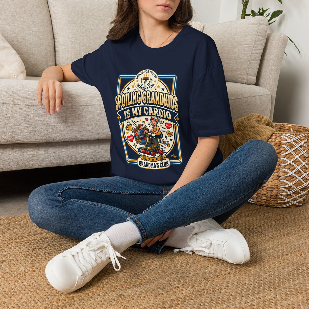 Spoiling Grandkids Is My Cardio T-Shirt — Grandma's Club Funny Gift