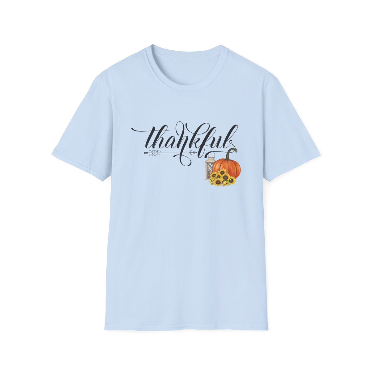 Thankful Pumpkin T-Shirt — Autumn Thanksgiving Tee