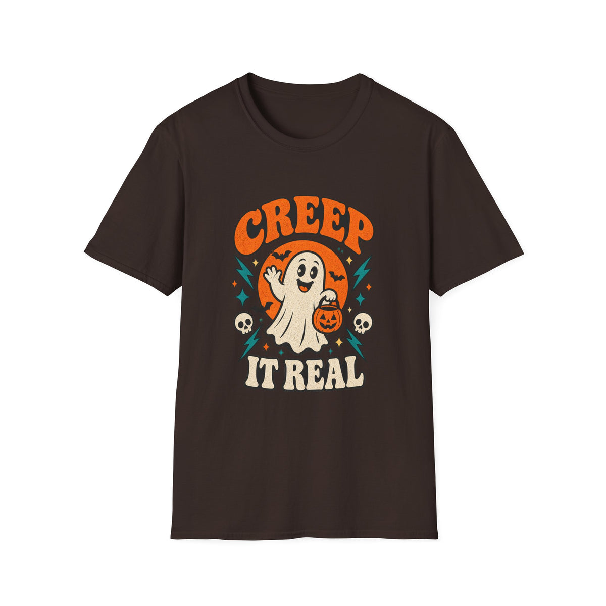 Creep It Real Retro Halloween Tee - Sarcastic Unisex Graphic T-Shirt