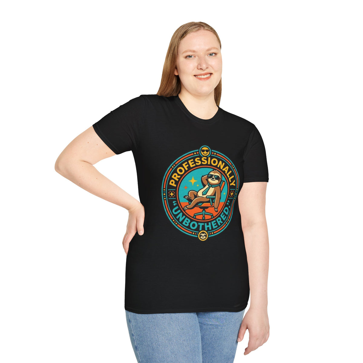 Professionally Unbothered Sloth T-Shirt