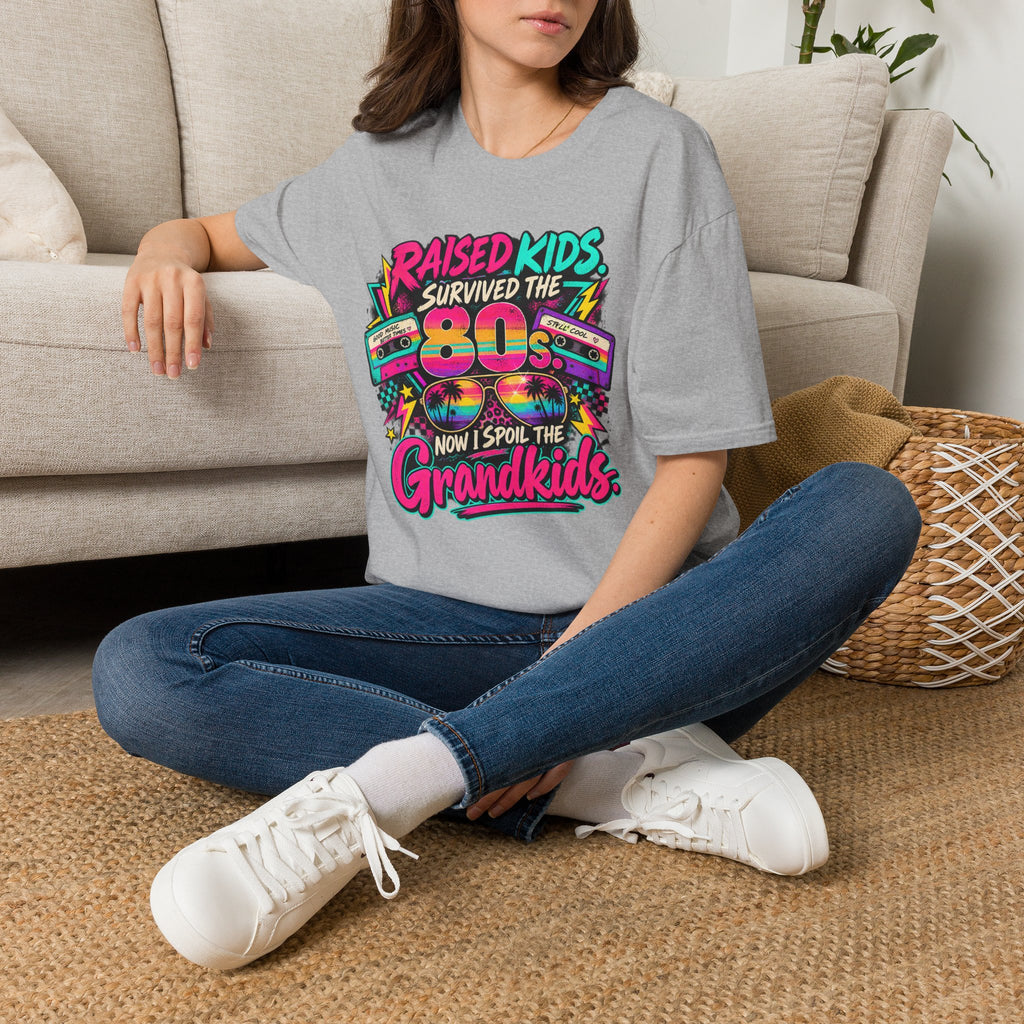 Raised Kids Survived the 80s - Grandkids T-Shirt