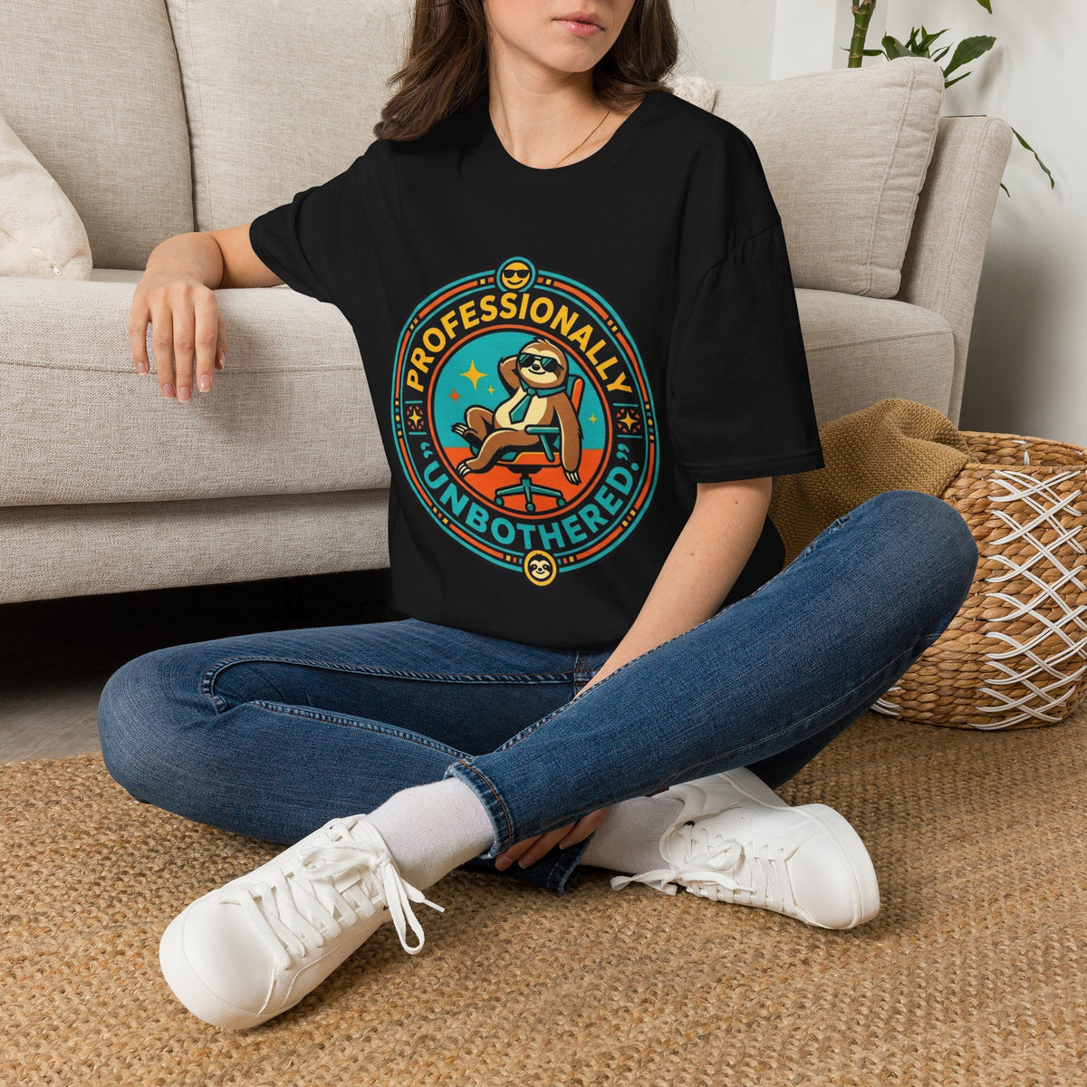 Professionally Unbothered Sloth T-Shirt