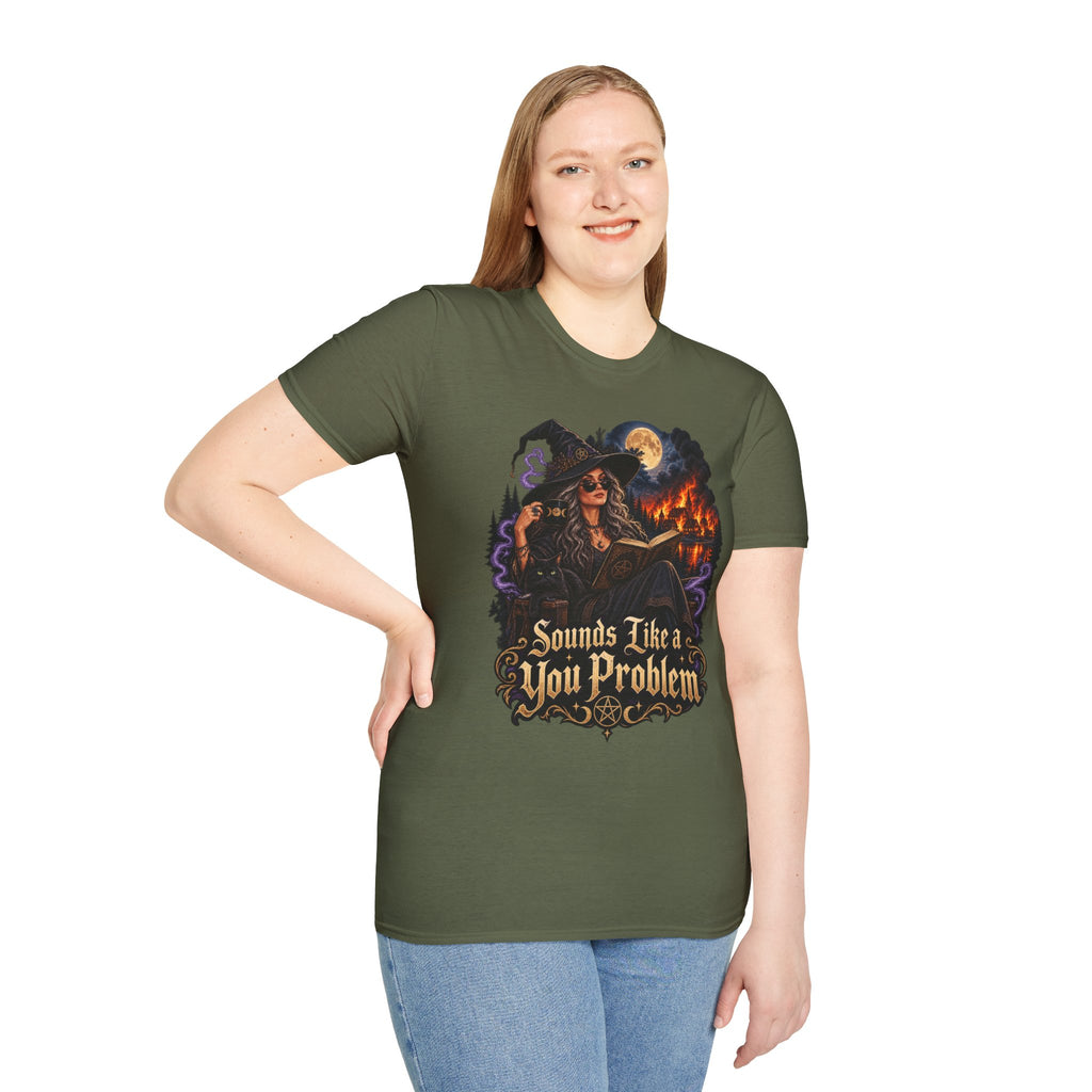 Witchy Graphic T-Shirt — 'Sounds Like a You Problem' Halloween Tee