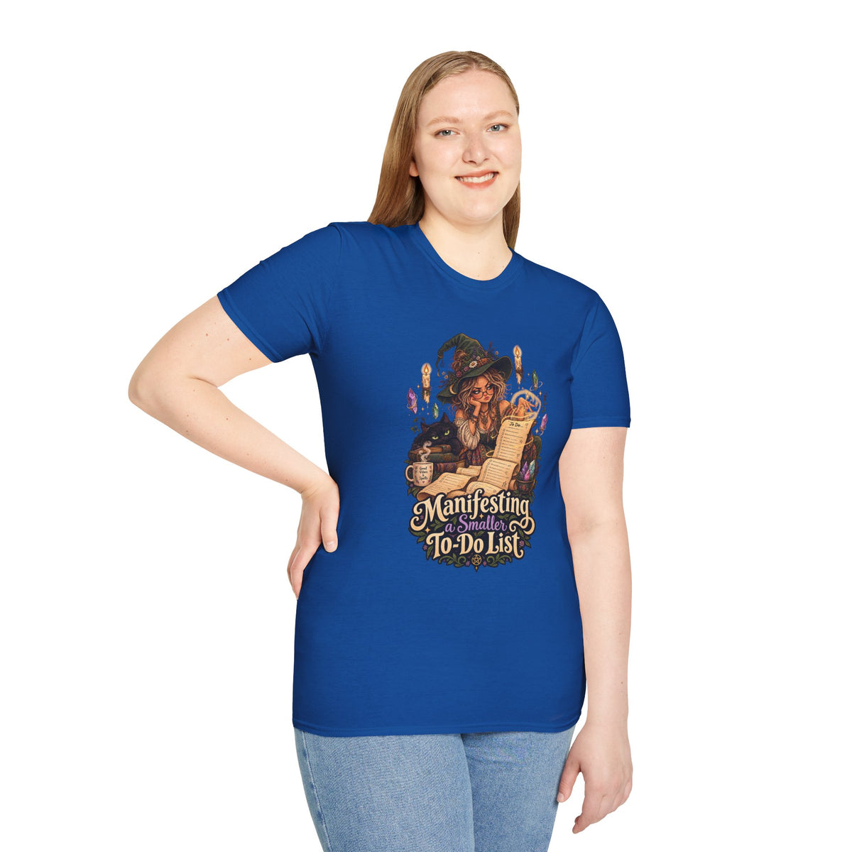 Witchy Manifesting T-Shirt – “Manifesting a Small(er) To-Do List” Graphic Tee