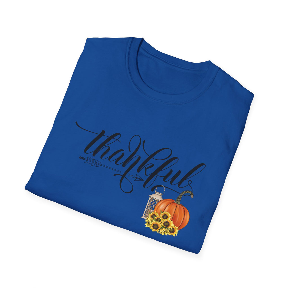 Thankful Pumpkin T-Shirt — Autumn Thanksgiving Tee