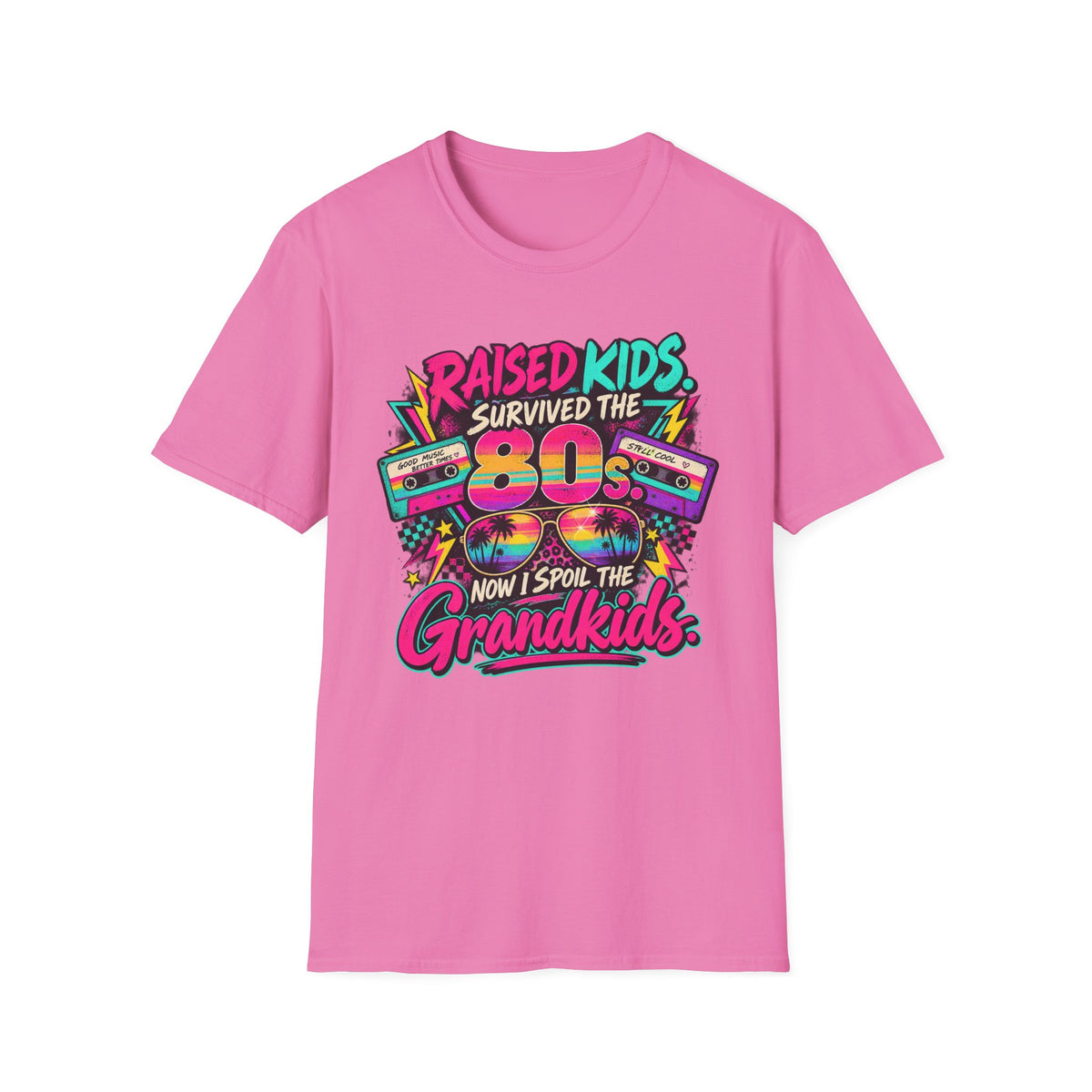 Raised Kids Survived the 80s - Grandkids T-Shirt