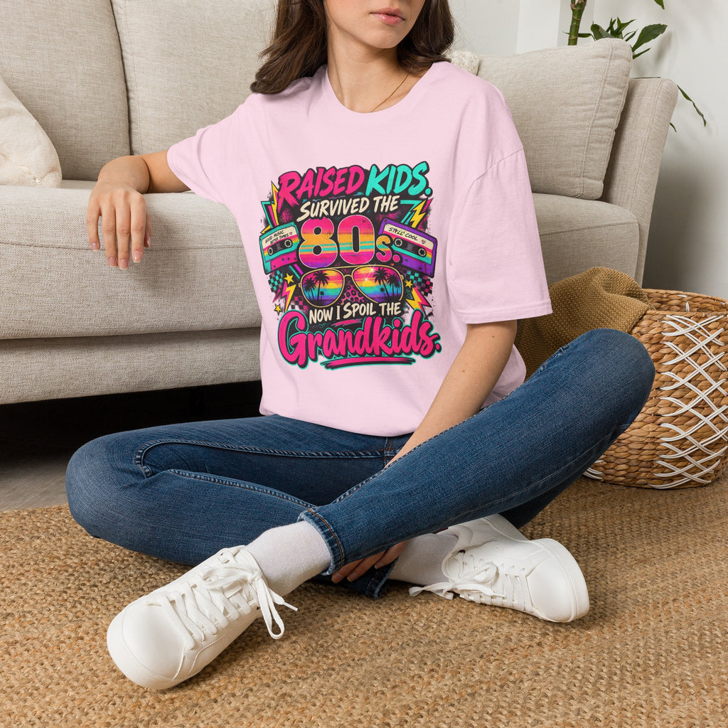Raised Kids Survived the 80s - Grandkids T-Shirt
