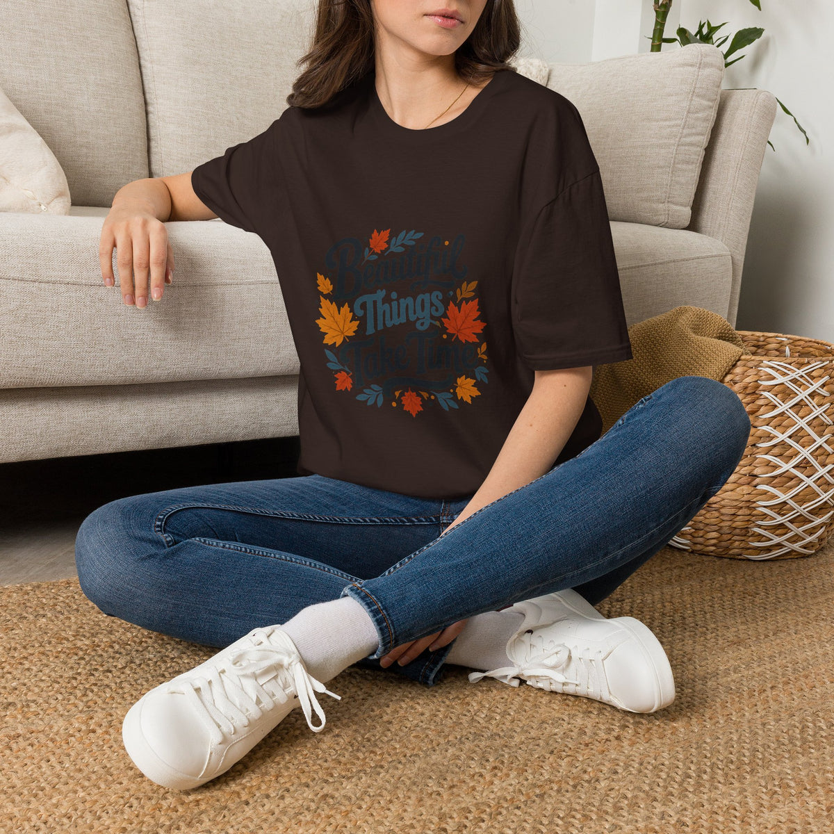 Beautiful Things Take Time T-Shirt - Sarcastic Quote Unisex Graphic Tee